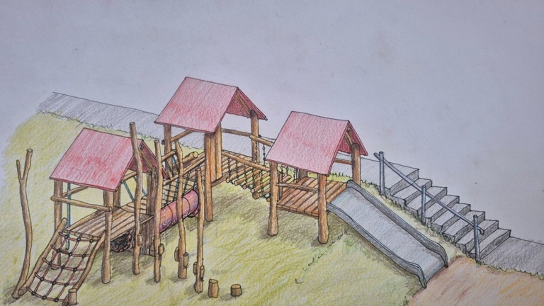 Spiel- und Kletteranlage für das Kinderhaus