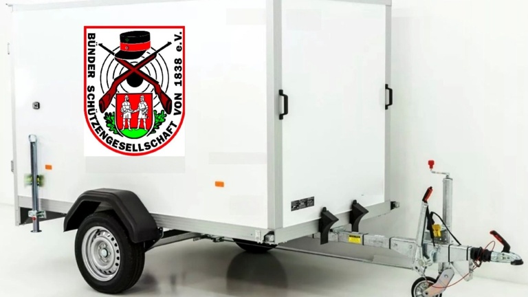 Kofferanhänger 750kg für Festzeltgarnituren, Pavillon und Tische