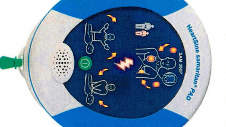 Defibrillator für Herzgruppe