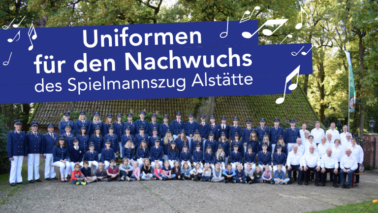 Uniformen für den Nachwuchs des Spielmannszug Alstätte