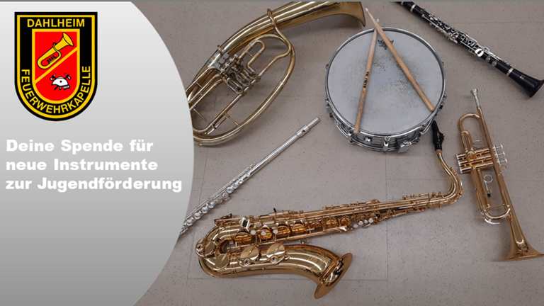 Musikinstrumente für das Bläserprojekt an der Grundschule Dahlheim