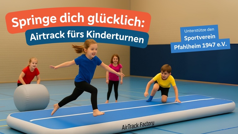Fliegen, springen, lachen - Kinderturnen mit AirTrackmatten