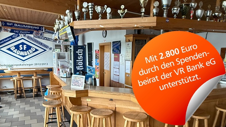 Theken- und Kücheneinrichtung im neuen Vereinsheim Am Kielsgraben 7