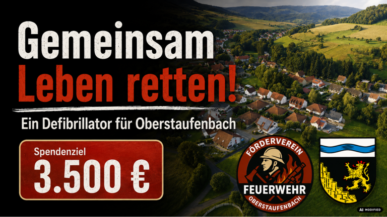 Defibrillator für Oberstaufenbach – Gemeinsam Leben retten