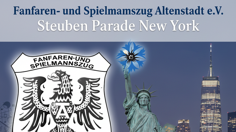 Mit Instrumenten nach New York