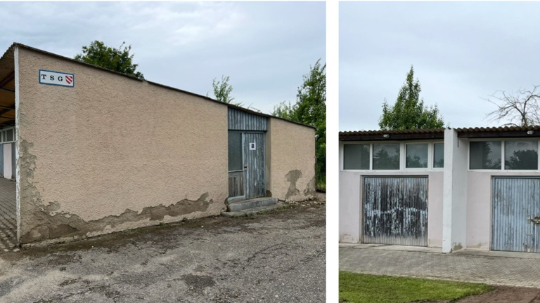 Sanierung des alten TSG Umkleidegebäudes