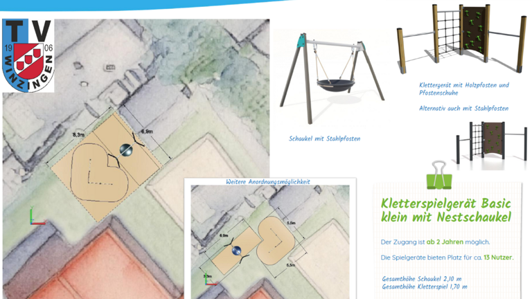 Neuer Bewegungsbereich für die Kinder unseres Turnvereins