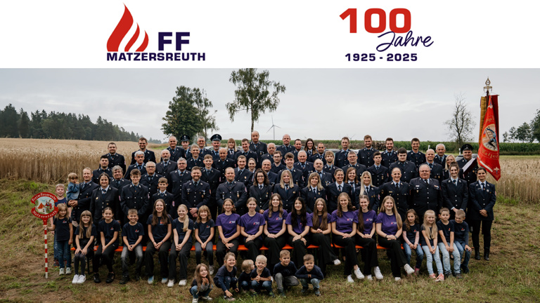 Unterstützung für das 100-jährige Vereinsjubiläum der FFW Matzersreuth