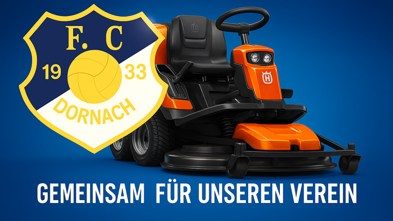 Neuer Rasenmäher FC Dornach