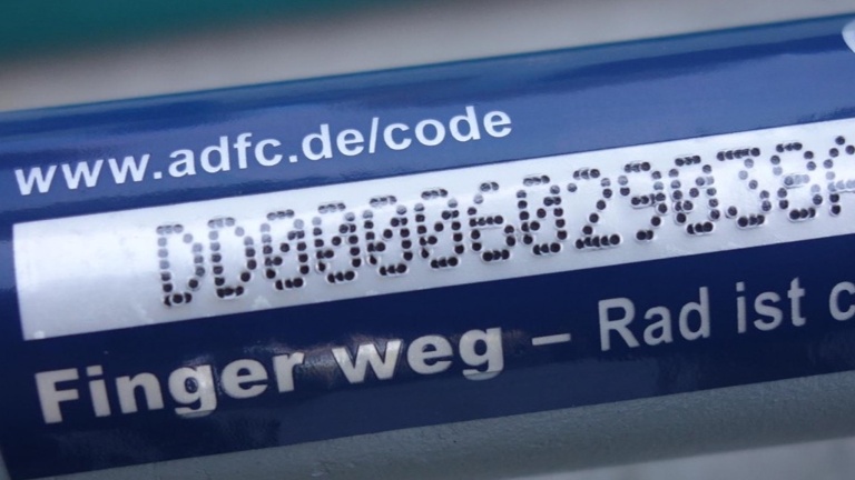 Fahrrad Codiergerät ADFC Oberberg e.V. - Diebstahlschutz