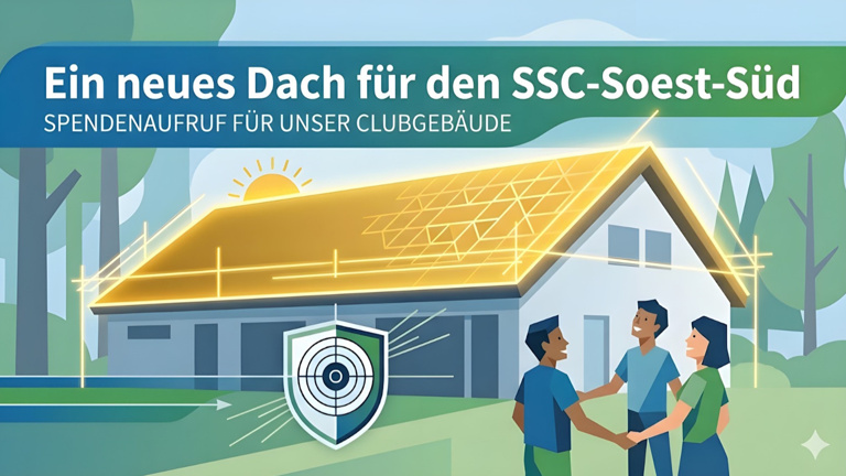 Trockene Füße für den SSC Soest Süd: Neues Dach für unser Vereinsheim