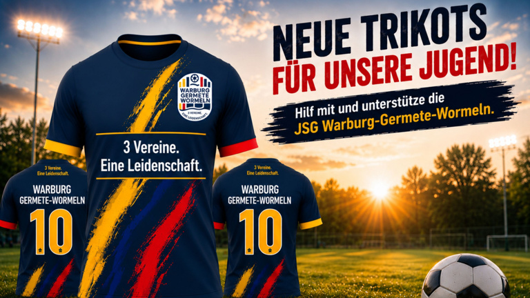 Neue Trikots für unsere Jugend! JSG Warburg-Germete-Wormeln