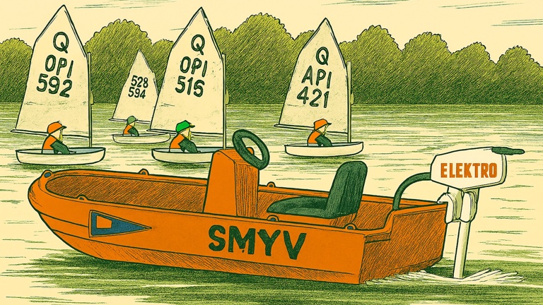 Umweltschonendes Begleitboot