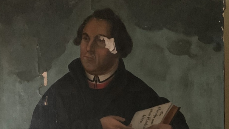 Rettung des Martin-Luther-Gemäldes  Kirche Erda. 120 J. hing es dort!